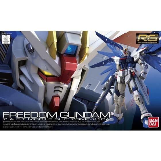 BANDAI SPIRITS RG Mobilní oblek Gundam SEED Freedom Gundam plastikový model ZGMF-X10A 1/144 barevně kódovaný