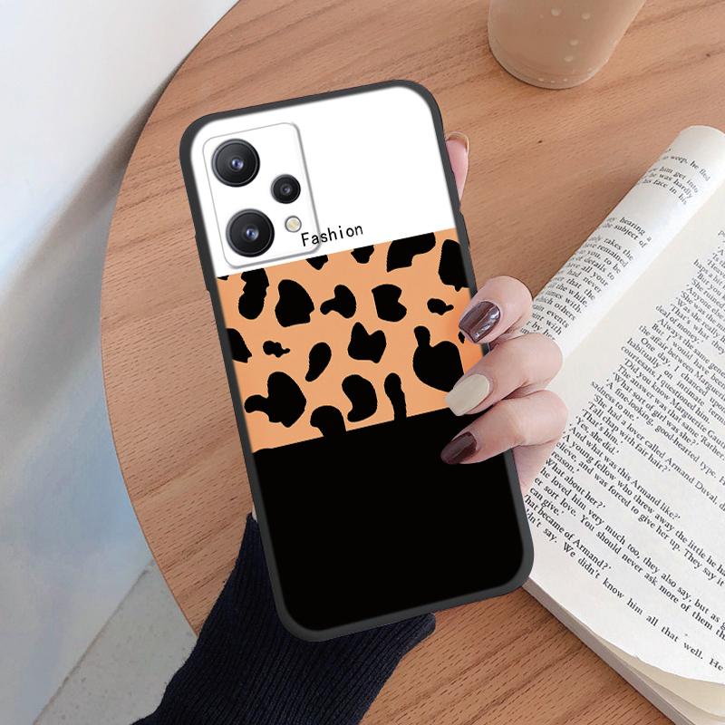 For Realme 9 4G Capa 9 Pro Plus Case Fashion Leopard Print Animal Cover Soft TPU Shockproof Funda For Realme NARZO 50 PRO Shell
