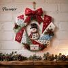 Dekorativer Stoffkranz Bausatz Weihnachten DIY-Set, Patchwork Anfängerfreundlich Handgemachtes Feiertagsbasteln Personalisiertes Türdekor Dekoration Set für