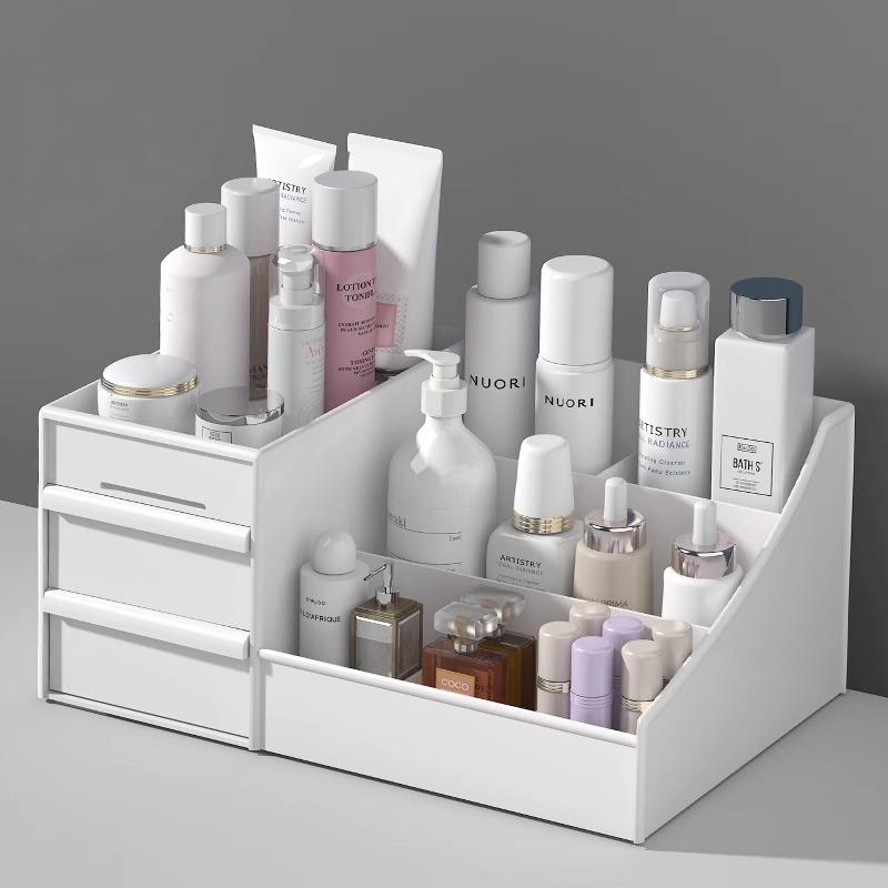 Cosmetic Organizer: Large Desktop Drawer for Makeup & Lipstick, Perfect for Dorms