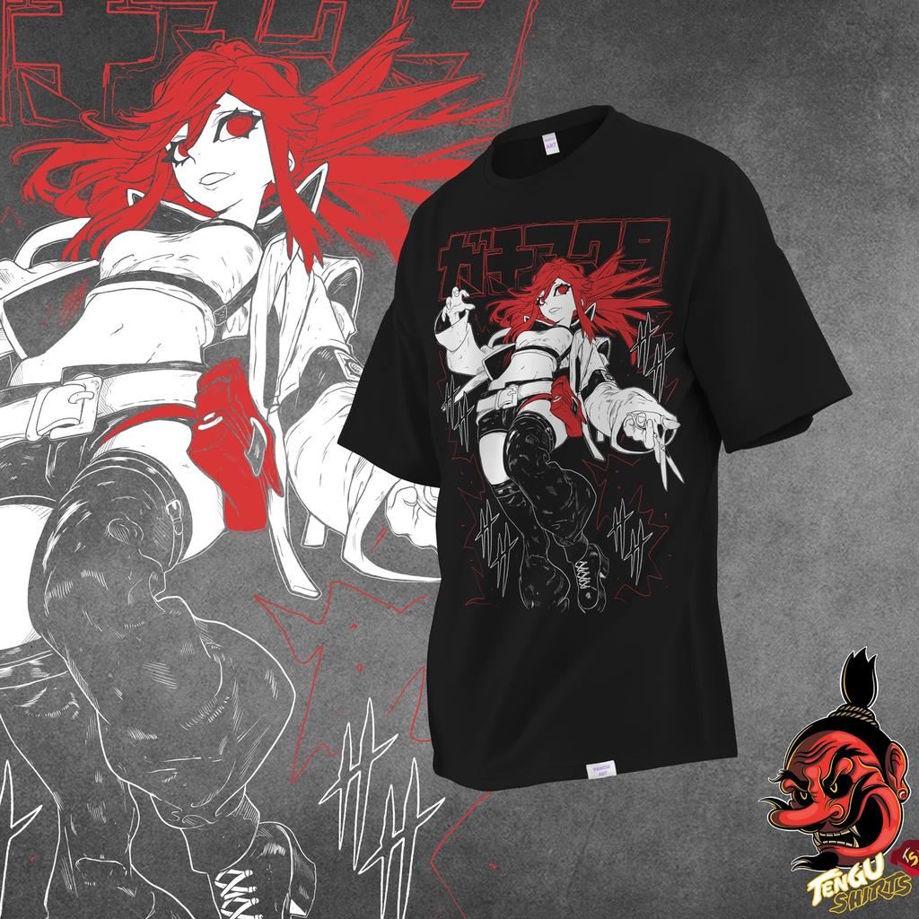 Japanisches Anime Gachiakuta Print T-Shirt Baumwolle Hohe Qualität Herren Oversized Hip Hop Anime Kurzarm Streetwear Herrenbekleidung Straße Kurzarm