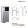 Built-in Stainless Steel 2-in-1 Bathroom Hand Dryer & Recessed Trash Bin