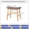 Tufted Makeup Stool Solid Wood - Scandinavian Vanity Chair with Pillow, Upholstered Bedroom Bench for Dressing Table & Entryway