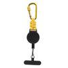 Retractable Keychain with Carabiner Clip, Portable Thick Woven Strap for Outdoor Use