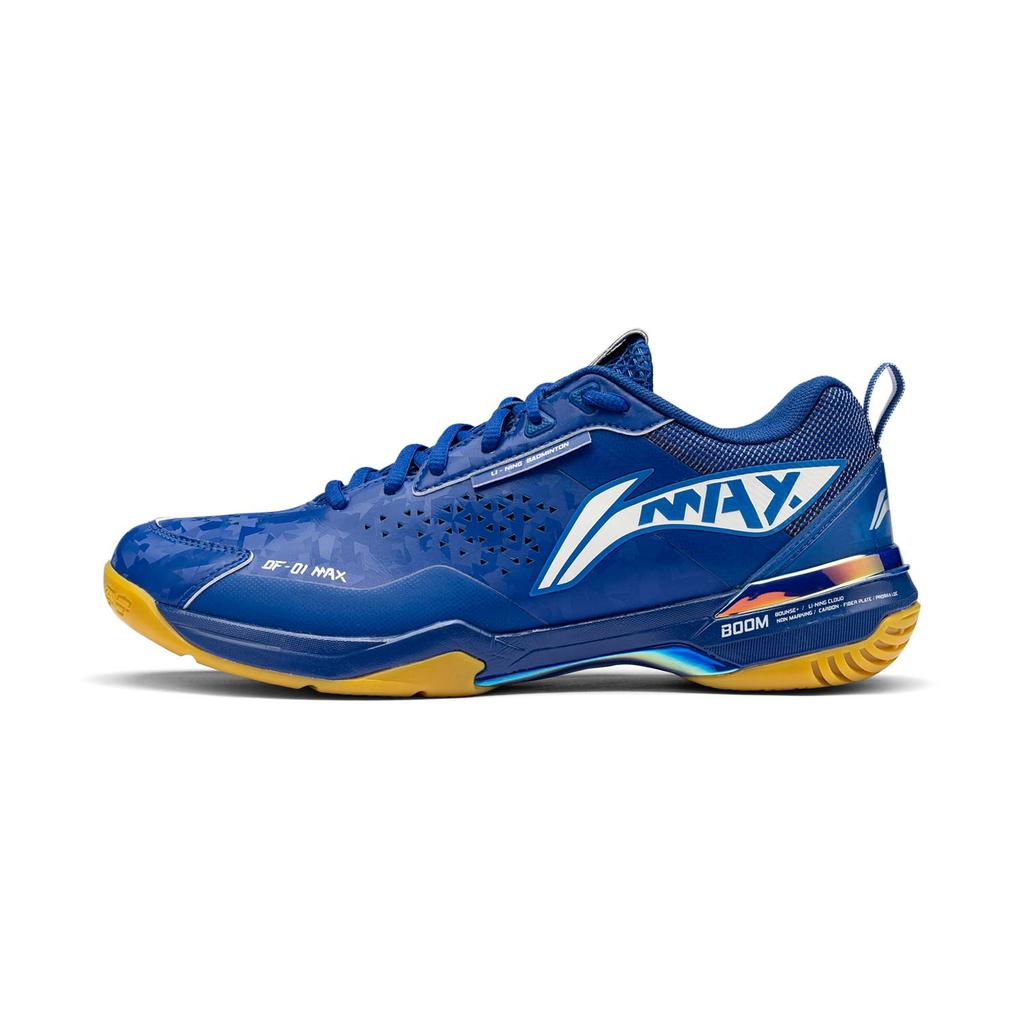 Li Ning Textiel, Synthetisch Leer Slipvast Slijtvast Lage top Badminton Schoenen Unisex Blauw Rood AYAU005-2