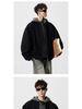 Men's Autumn/Winter Deconstructed Cotton Jacket, Faux Two-Piece, Street Hip-Hop Style, Outdoor Hooded Top