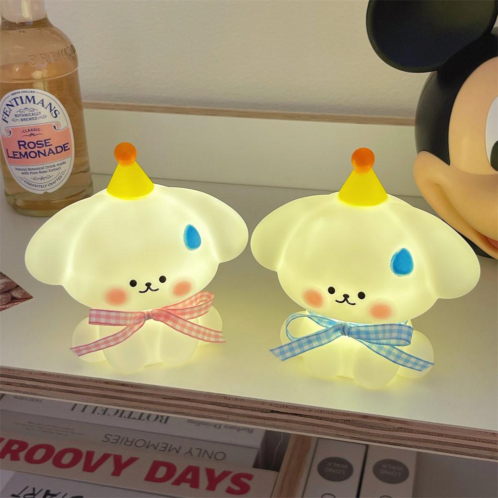 Lamp Button Night Cell Powered Cartoon Cute Dog Shaped Atmosphere Lights