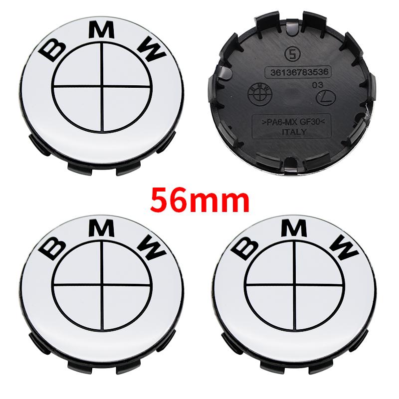 BMW 4Pcs 56mm 68mm Wheel Center Caps For BMW 50th Anniversary M Power Carbon Fiber Hubcap Emblem Badge E46 E90 F10 F30 G20 X5