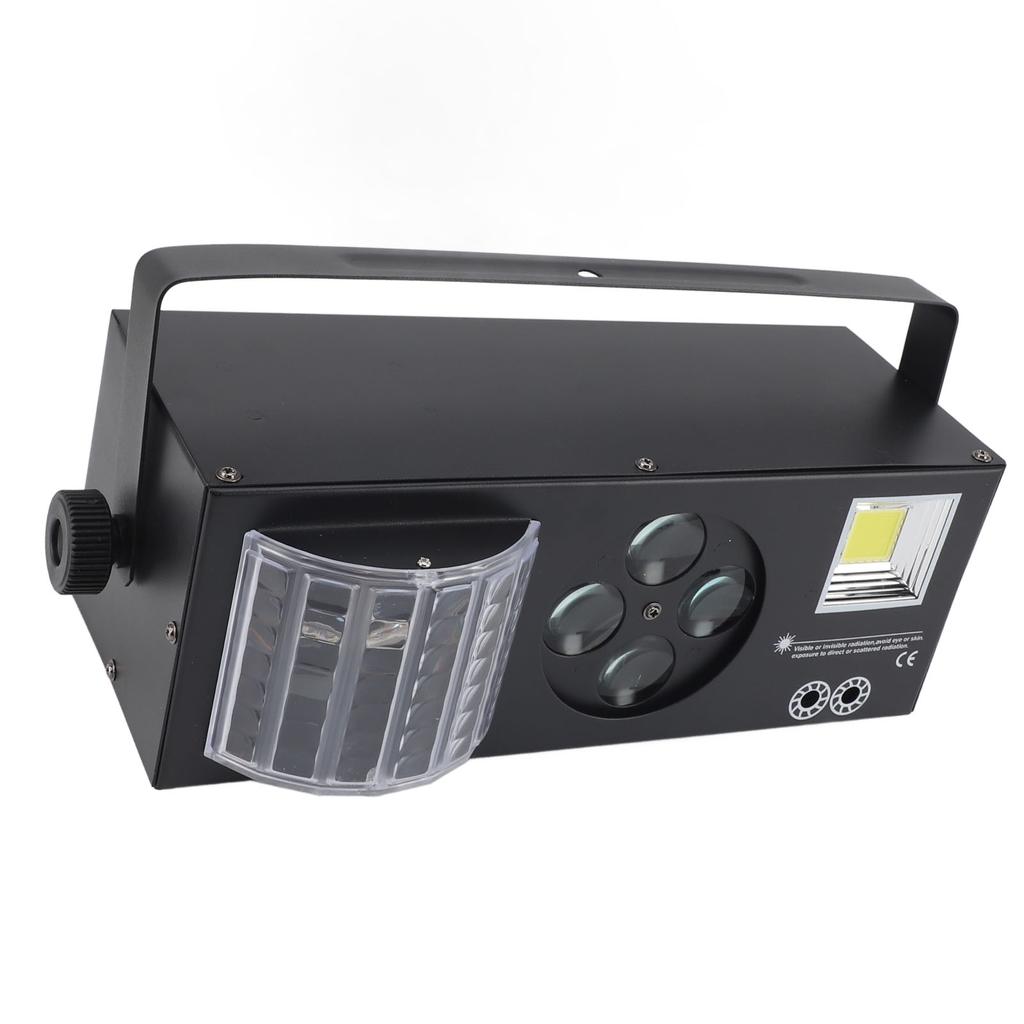 4 IN 1 DJ Lights Sound Activated DMX Control RGBW GOBO Pattern Beam Strobe Party Light for Party Wed