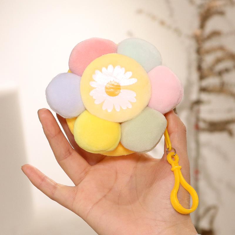 Colorful Daisy Coin and Earphone Pouch Keyholder Gift