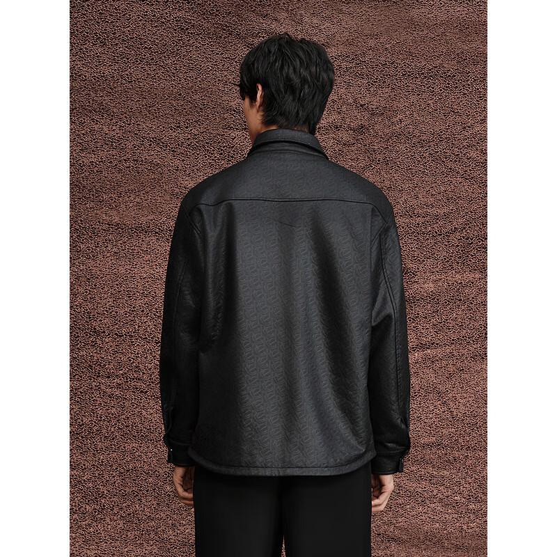 GXG Men's Faux Suede Printed Jacket