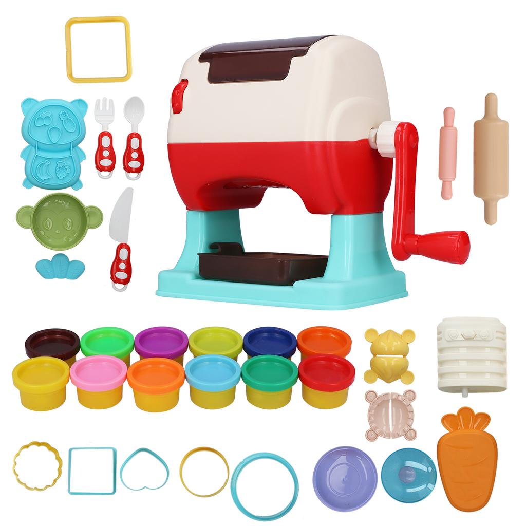 Color Noodle Maker Toys Set Children DIY Kid Early Education Puzzle Birthday Gift12 Cans of Colored