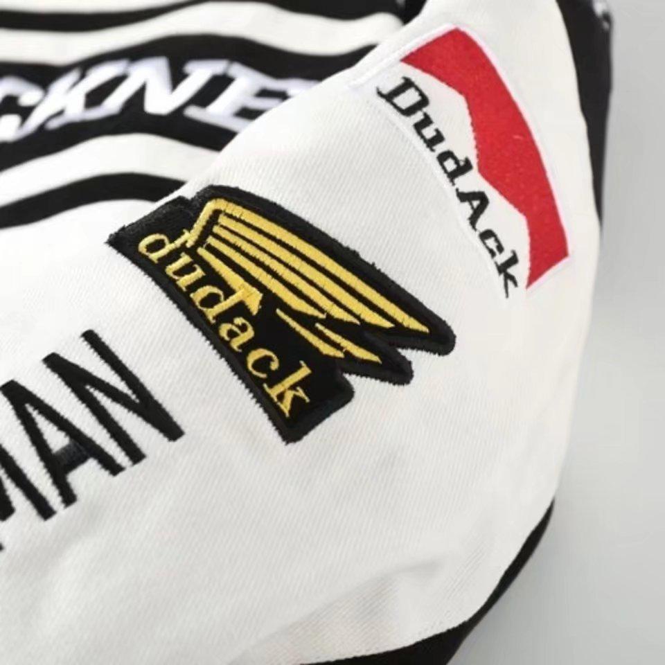 Men's Retro Embroidered Baseball Motorcycle Jacket for Couples