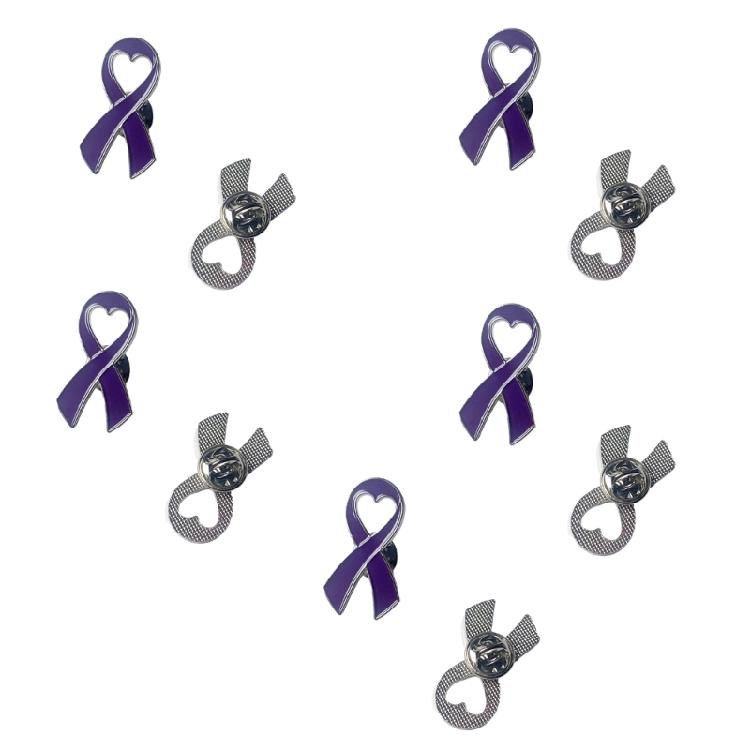 Odznaky povědomí o rakovině prsu Malé stužky Klopové odznaky Kovová brož Odznaky stužky naděje Dárek pro dívky ženy muže Oblečení