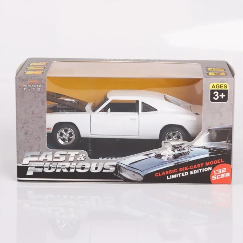 1/32 Dodge Charger The Fast and The Furious Legierungs-Automodelle Kinderspielzeug für Kinder Klassische Metallautos