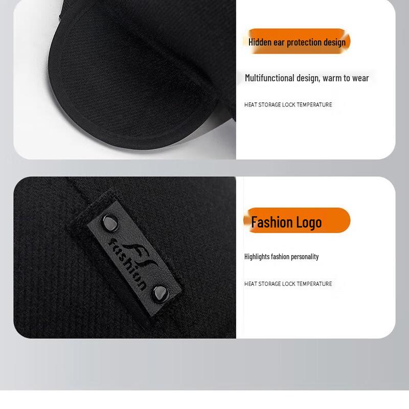 Men's Warm Winter Baseball Cap with Ear Flaps