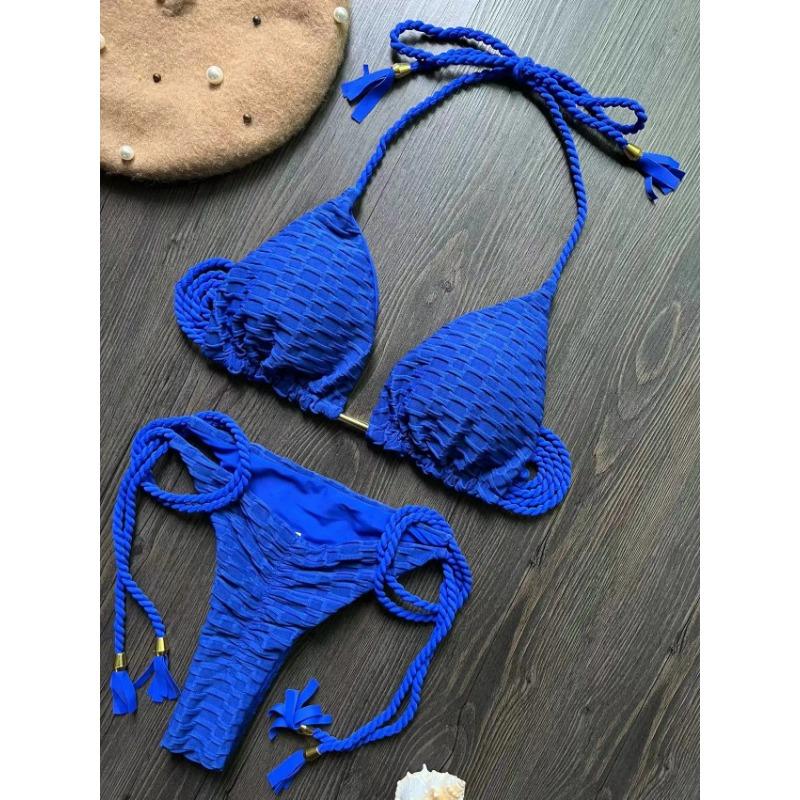 

Сексуальный комплект бикини 2025 купальник женский купальник пуш-ап стринги бразильский купальный костюм пляжная одежда бикини купальный костюм женский L