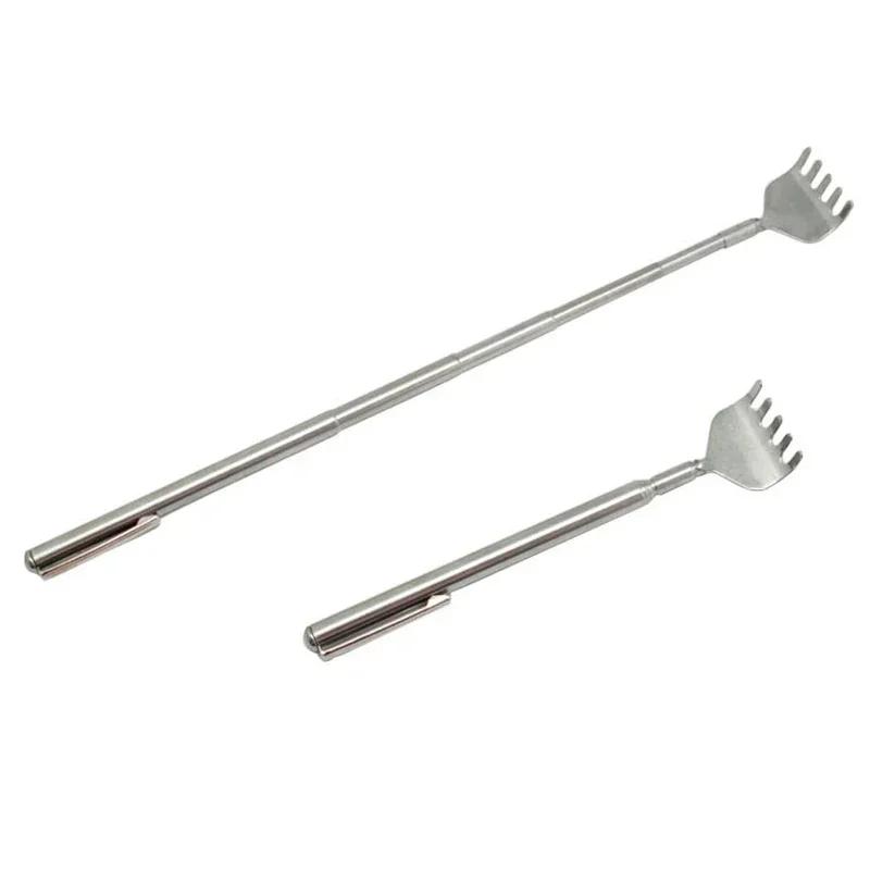 Creative Fashion Stainless Steel Telescopic Extendable Back Scratcher Home Massage Kit Portable Clip-On Tool Home Scratching Mas
