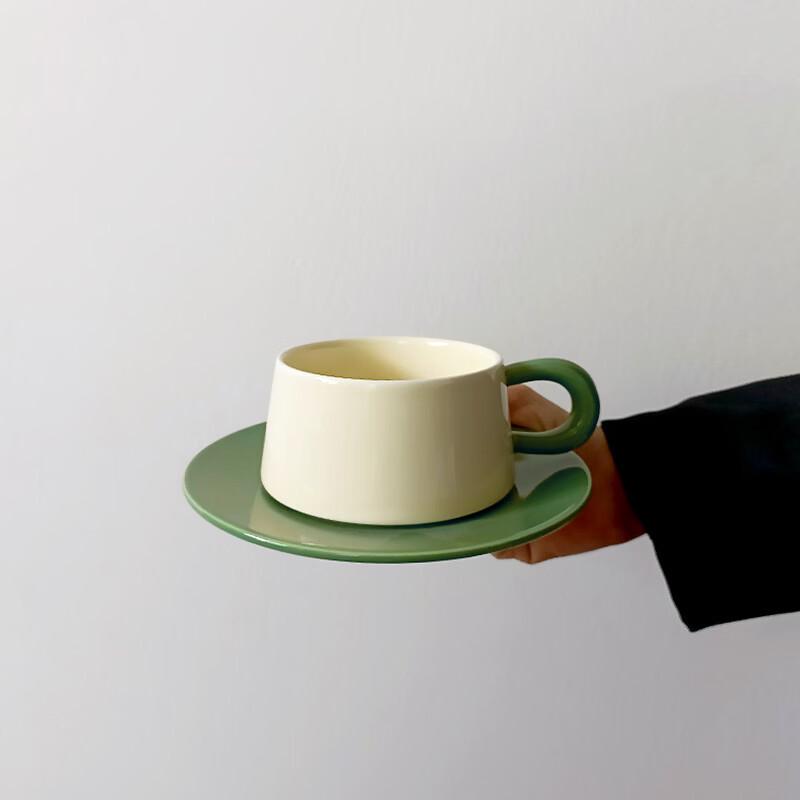 Vintage Style Stainless Steel Cup & Saucer Set