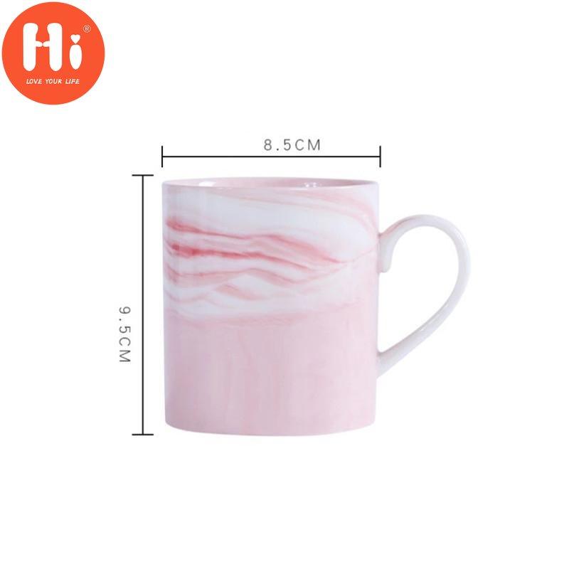 Hi European Style Creative Mramor Zrno Phnom Penh Hrnky na kávu Porcelán Snídaňový šálek na mléko Kancelářský šálek Nádobí na čaj pro dárky