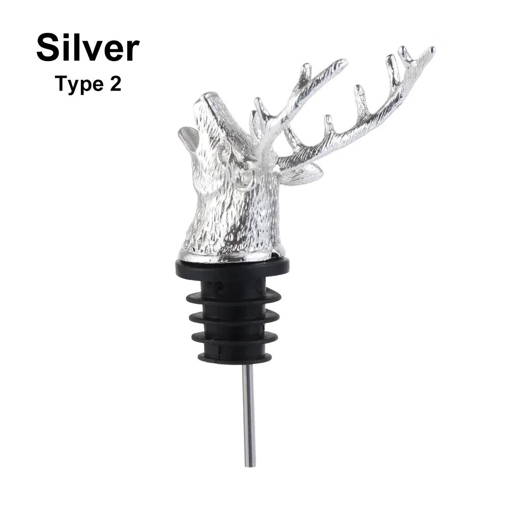 1 PC Wolf Head Wine Pourers Wine Mouth Wine Guide Pour Wine Stopper Zinc Alloy Wine Stopper Bartender Tool Wine Accessories