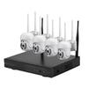 4/8 Channel Wireless Night Vision Dome Camera Kit with Voice Intercom and Full Color HD