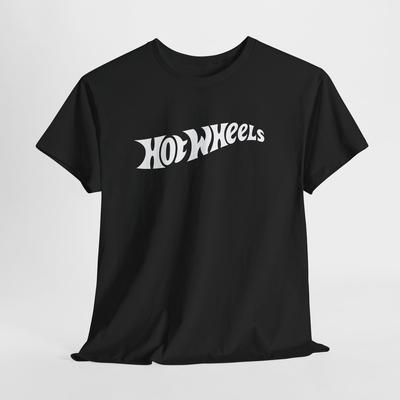 T-shirt Nera Hot Wheels – Maglietta Unisex con Logo Racing per Uomo o Donna