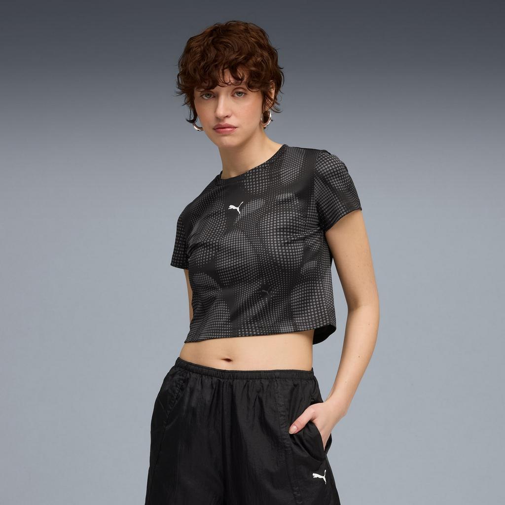 Puma DARE TO AOP BABY women's T-shirt black 63214501 r M