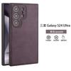 High-end Cowhide Leather Phone Case for Samsung Galaxy S26 Ultra S25 S24 S23 S22 A57 Camera Lens Protection Luxury Soft Cover