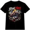 Cycling T Shirt Mountain Bike Ride Free Live To Ride Adventure Graphic Tee