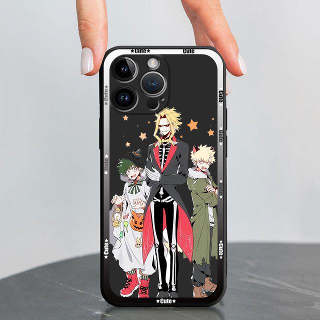 

Роскошный чехол для Iphone 13 Pro 11 8 Plus 7 6s Se Xs X 12 Mini Xr 14 Pro Max 13pro 14, черный мягкий чехол, чехлы My Hero Academy iPhone 6Plus(6SPlus)