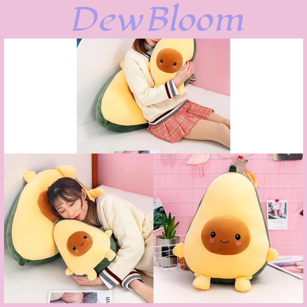 Plush Toy Avocado Pillow With Feather Cotton Filling For Kids Bedroom Decor