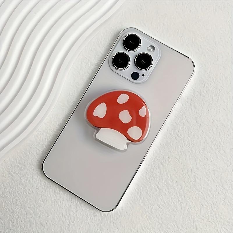 Cute Mushroom Folding Expandable Mobile Phone Grip Holder Socket Pocket Support for iPhone Finger Ring Griptok Expanding Stand