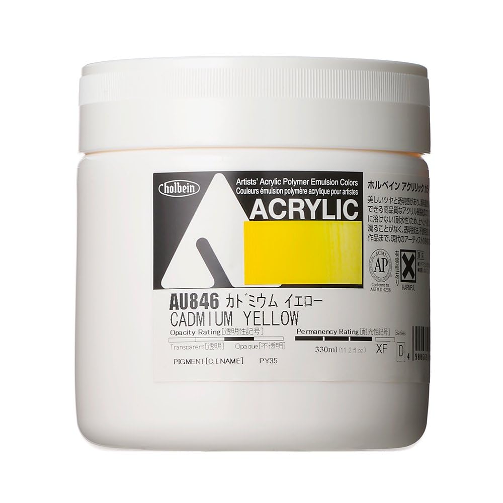 

Акриловая краска Holbein [Heavy Body] AU846 330мл Кадмиевый желтый 16846