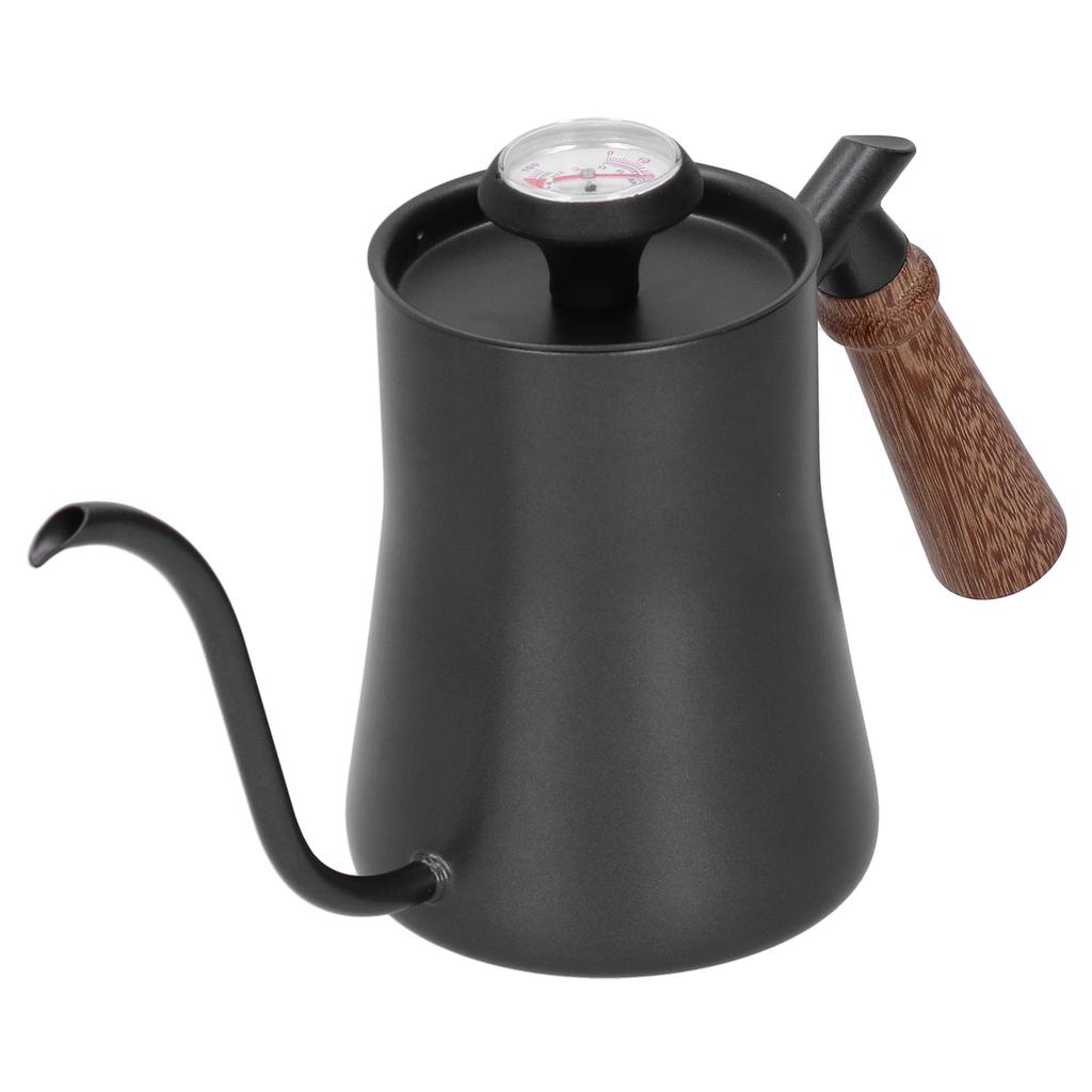 Coffee Pot 650ml Stainless Steel   Narrow Spout Coffee Kettle with Thermometer