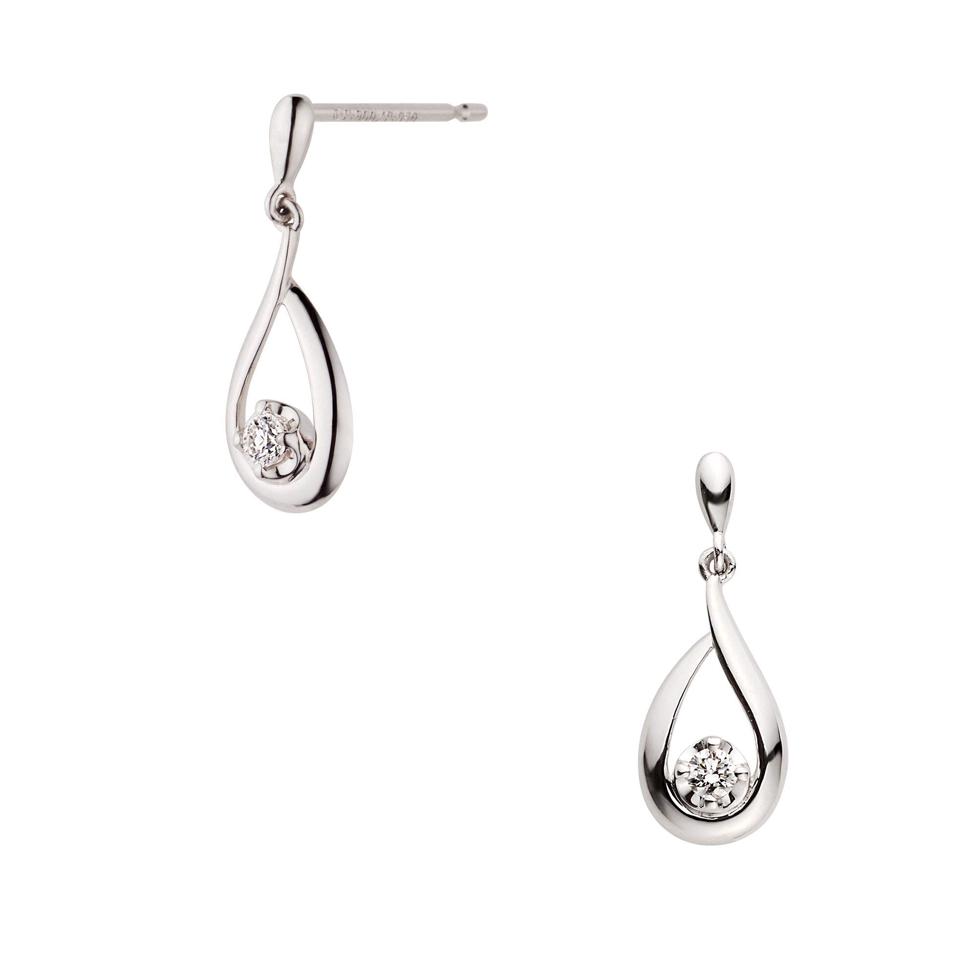 

Earrings Platinum Diamond Drop APVA2518 DI [Official] [Vendome Aoyama] срібний