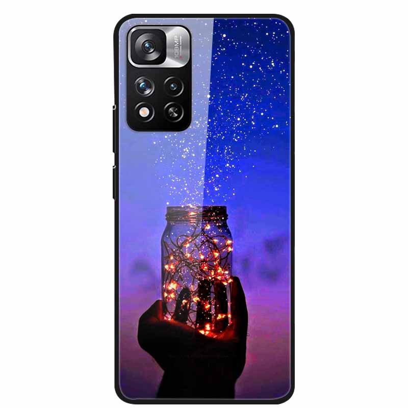 Tempered Glass Case For Xiaomi Redmi Note 11 Pro+ 5G Cover Hard Protective Funda for Redmi Note 11 Pro Plus 5G Luxury 6.67 Inch
