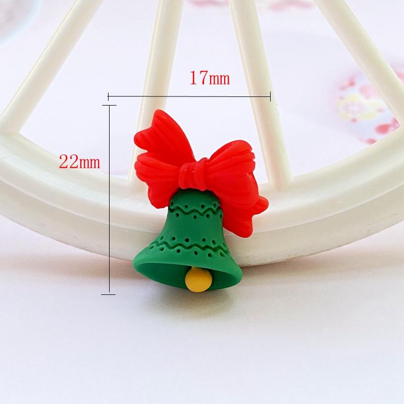 12 Stück Neue Niedliche Weihnachts-Serie Flacher Cabochon Scrapbooking Haarschleifen-Mittelteil Verzierungen DIY Zubehör F85