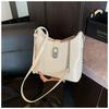 IELGY Trendy Fashion All-Match One-Shoulder Commuter Cross-Body Bucket Bag