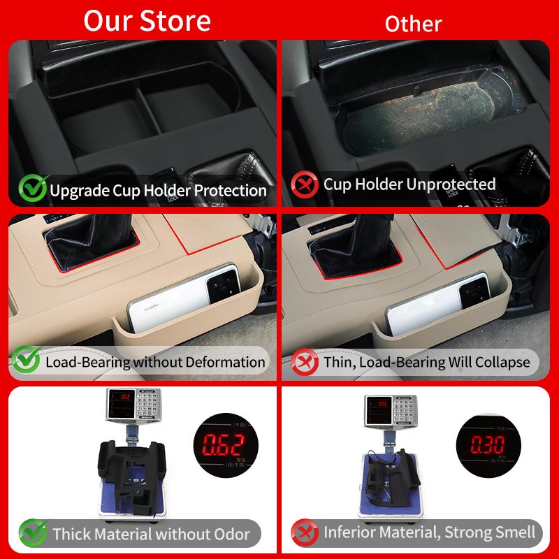 For Toyota land cruiser prado 150 LC150 2021 2010-2023 Central Control Silicone Protective Sleeve Antifouling accessories inside