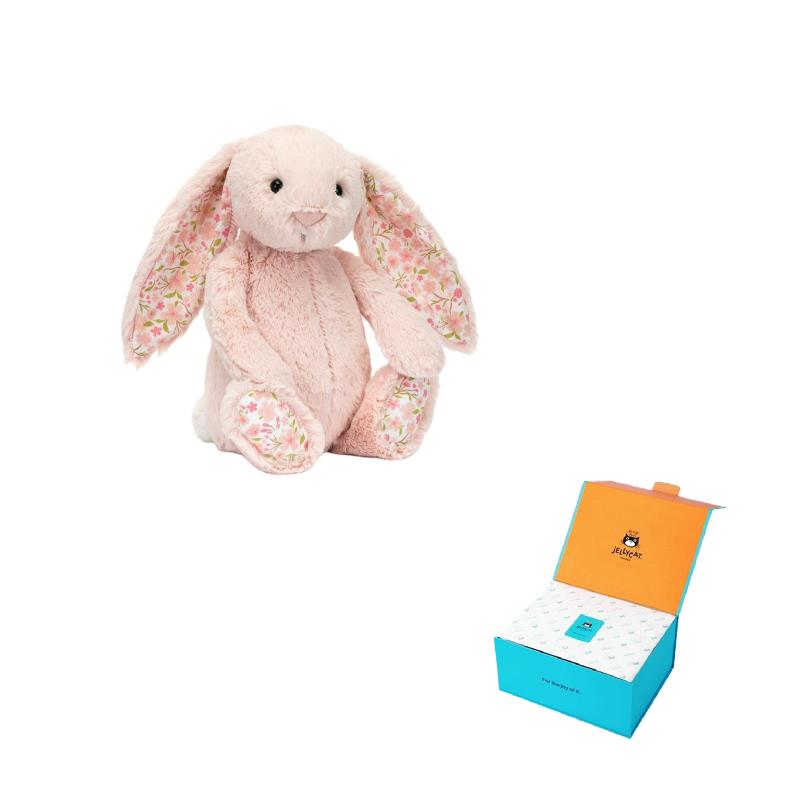 JELLYCAT Пасхальная серия Цветок вишни Бонни Кролик Милая кукла Плюшевая фигурка Высота в сидячем положении 15см/23см/38см Высота 15cm