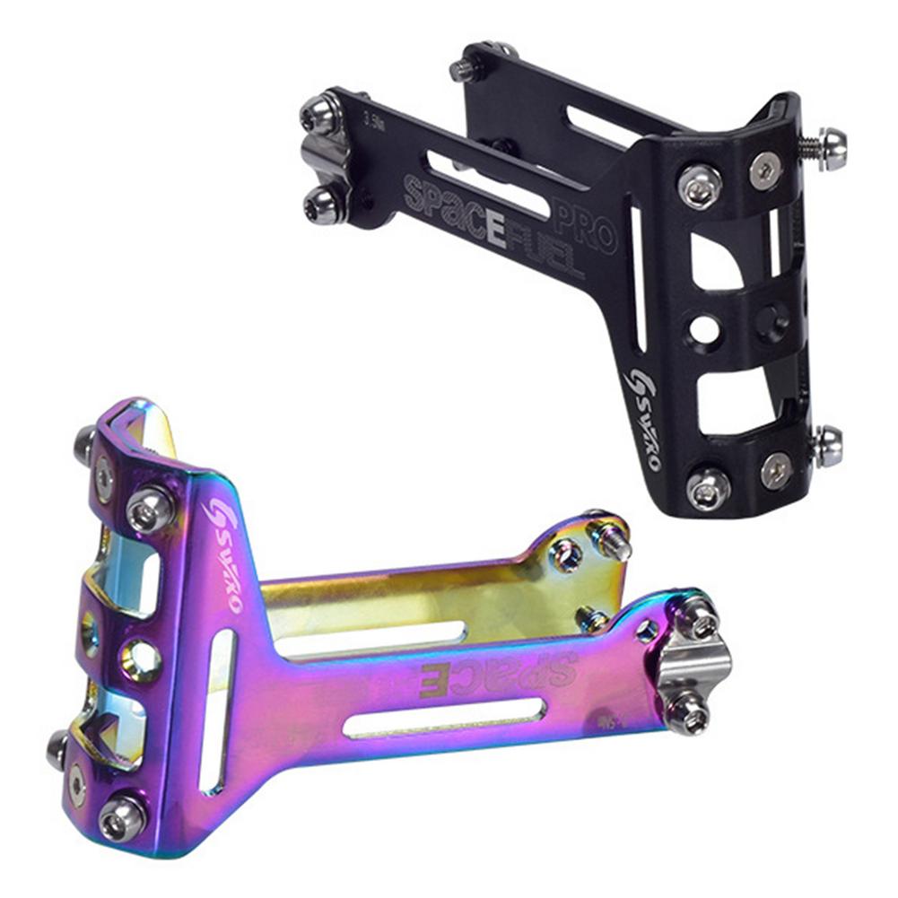 Bicycle Water Bottle Cage Mountain Bike Saddle Back Double Bottle Cage Holder Aluminum Seat Rack Adapter Bike Accessories