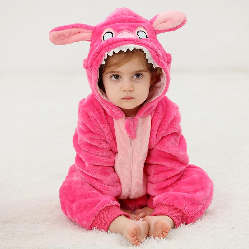 Baby Onesies animal Pajamas Duck Panda Romper Soft Flannel Jumpsuit