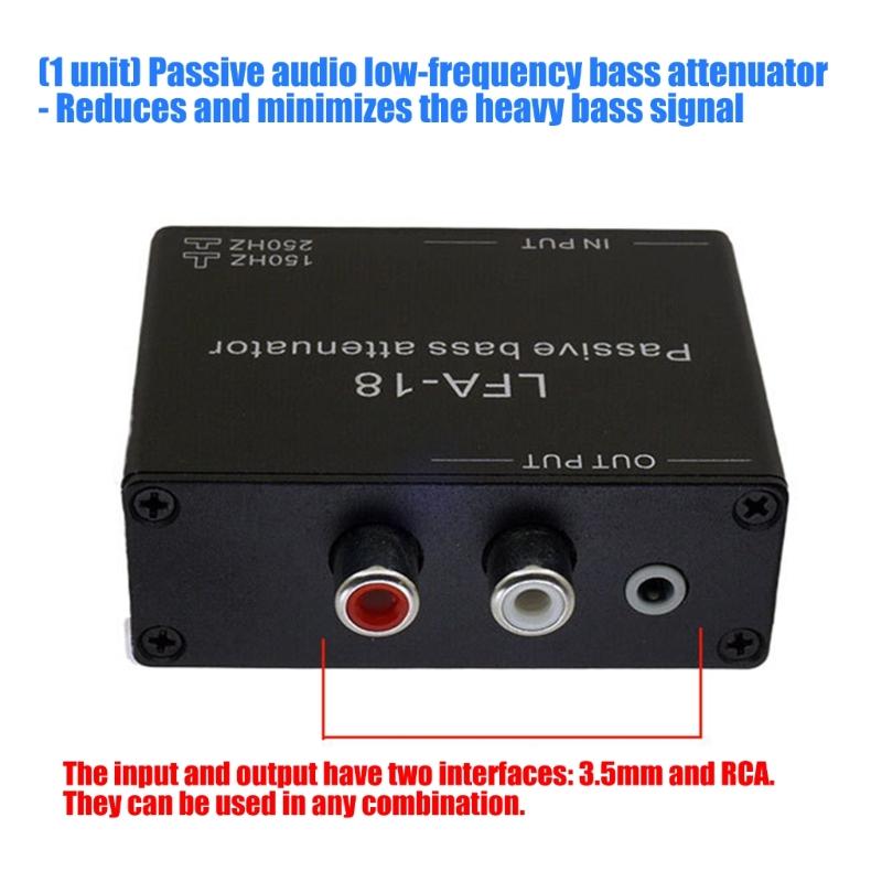 Metal Passive Bass Attenuator for Voice Engineers to Minimize Bass Interferences Without Power Requirement