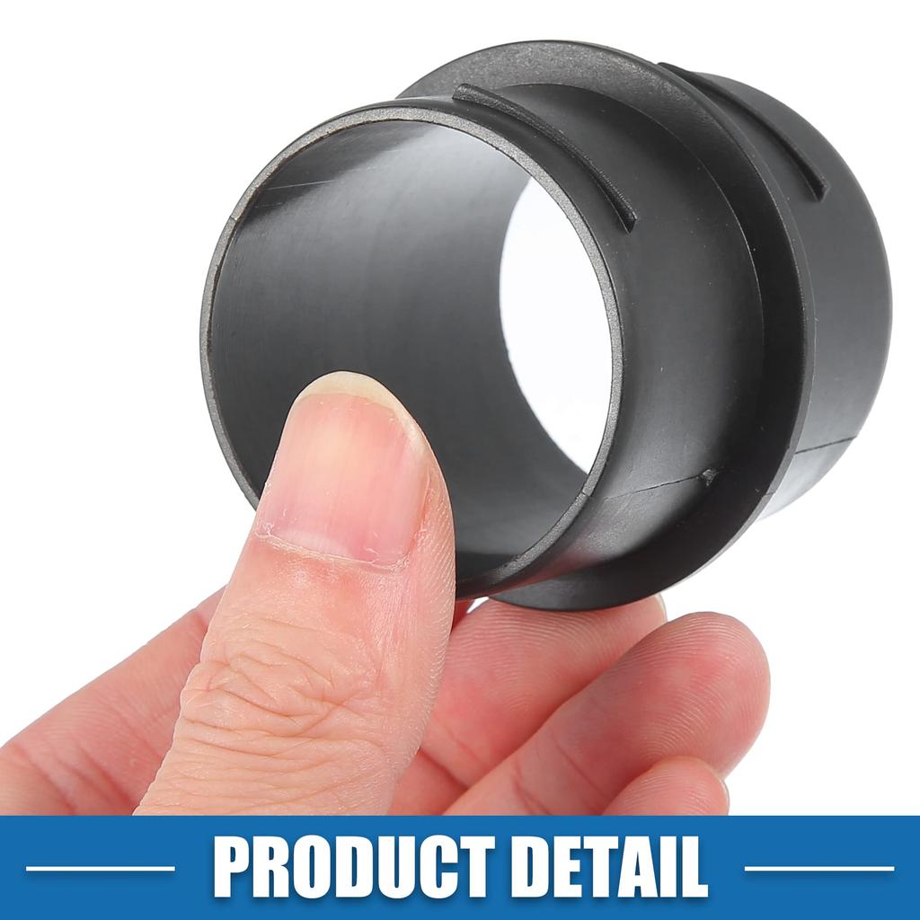 A ABSOPRO Car Air Duct Connector Straight Air Heater Duct Joiner Connector Pipe 42mm Outer Diameter Plastic Black