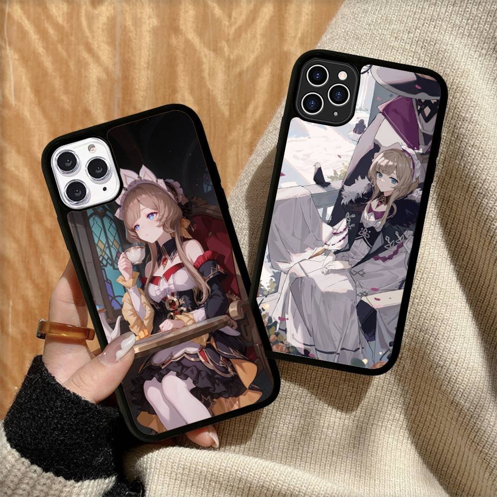 Game Genshin Impact Sandrone For Iphone 17 Air 16 15 14 13 12 11 Pro Max TPU+PC Plus Shockproof Back Phone Cover