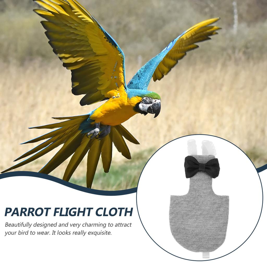 Washable Parrot Diaper Bird Flight Suit Reusable Lightweight Breathable Skin-Friendly Cloth Perfect Fit for Small To Medium