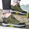 Men Winter Boots Hiking Shoes Green Men Casual Outdoor Climbing Athletic Shoes Warm with Fur Large Size