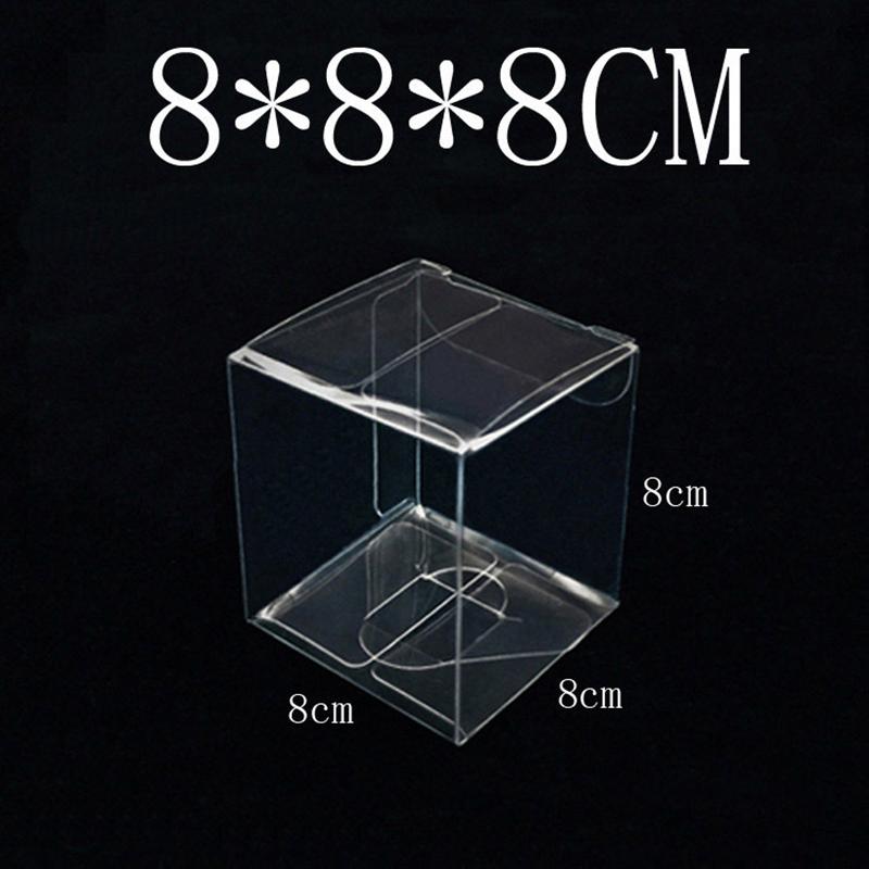 10Pcs PVC Clear Transparent Boxes for Wedding/Christmas Event Favors, Ideal for Chocolate, Candy, Apple Gifts.