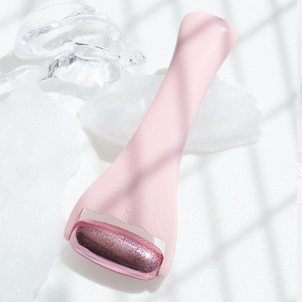 Cross-Border Metal Rose Gold Facial & Body Ice Massage Roller